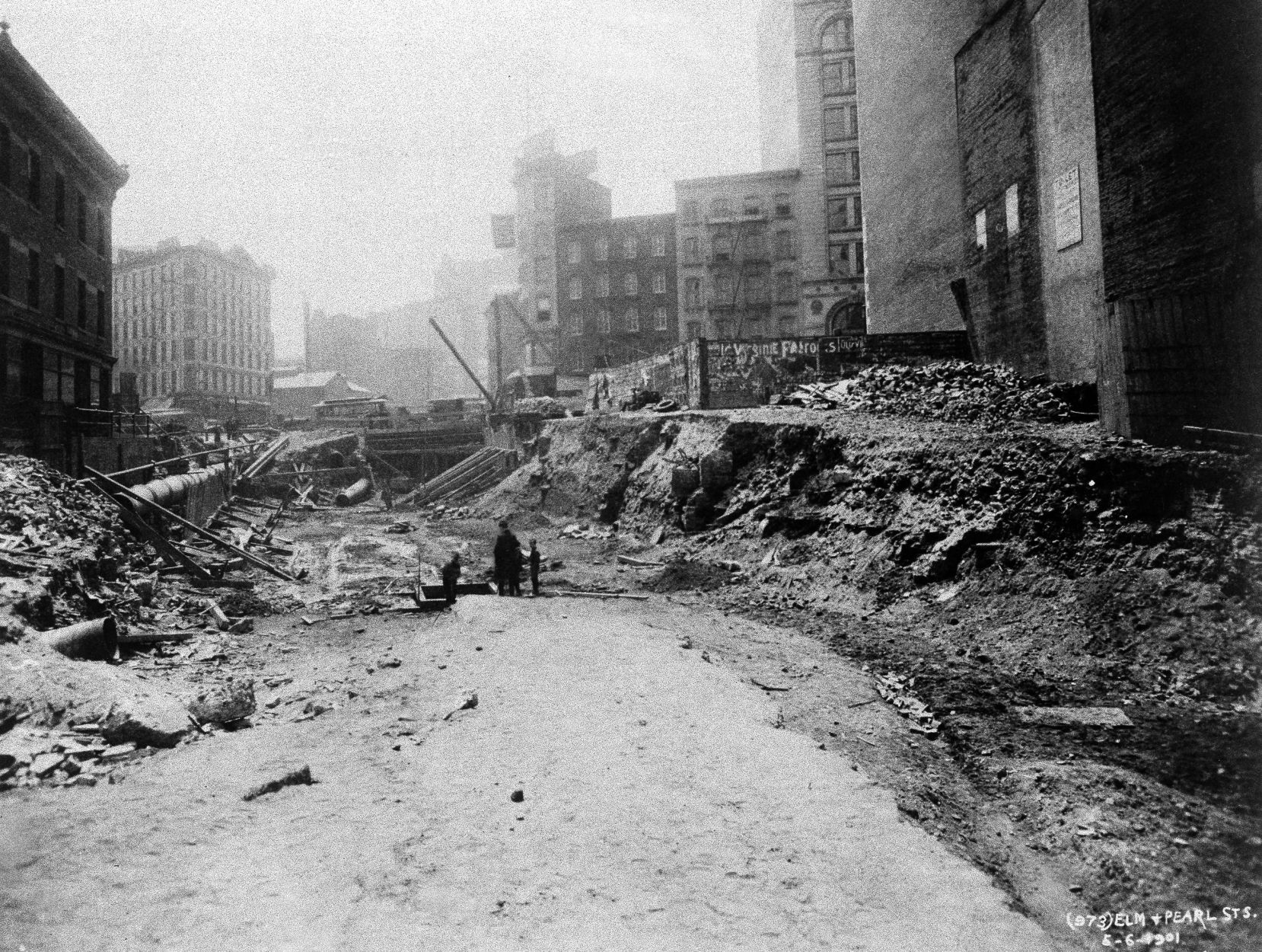 NYC subway excavation 1901